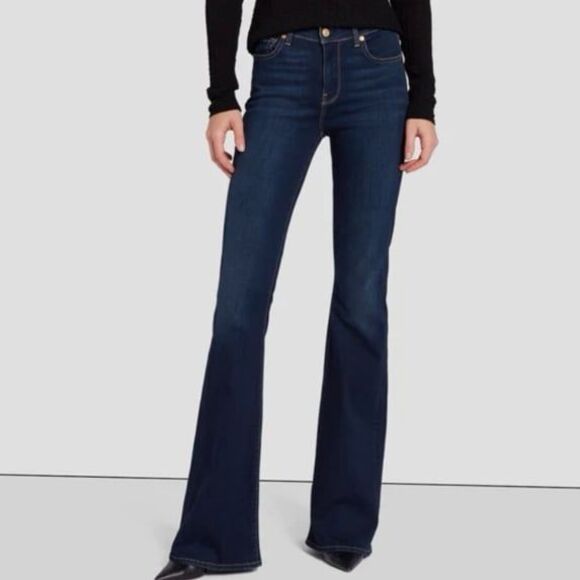 7 for All Mankind High Waist Ali darkwash bootcut jeans - Picture 1 of 10
